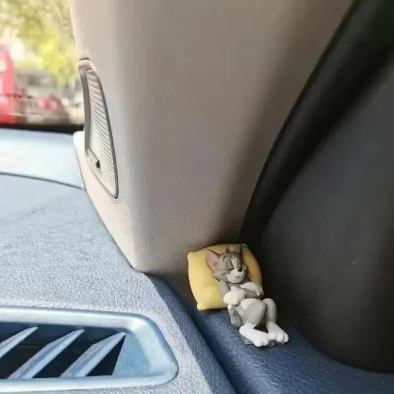 Mini Decorações para carros do Desenho animado Tom e Jerry